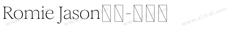 Romie Jason字体字体转换